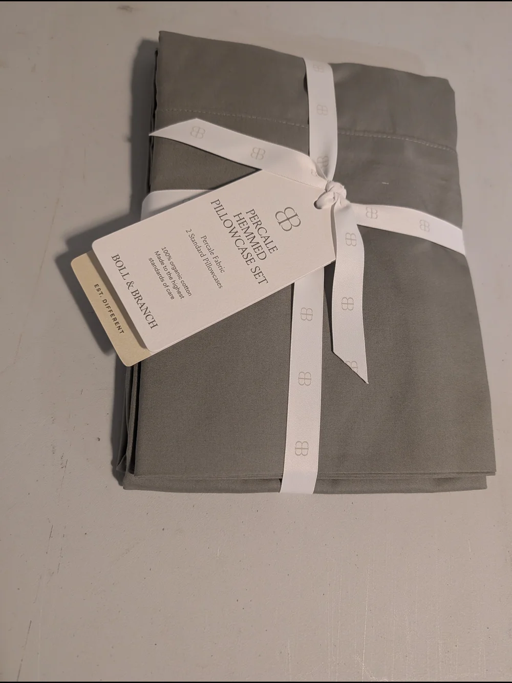 Precale Hemmed Pillowcase Set- SAGELEAF STANDARD